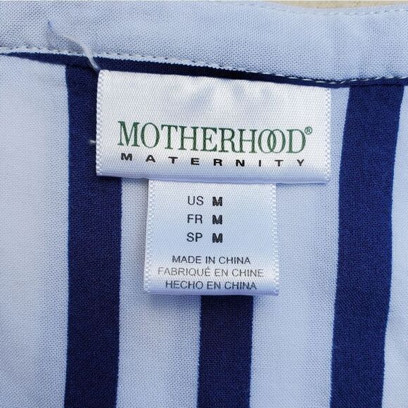 Motherhood Maternity 3/4 sleeve striped blouse - Picture 7 of 9